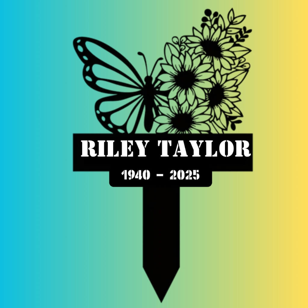 5254. Butterfly with Sunflowers