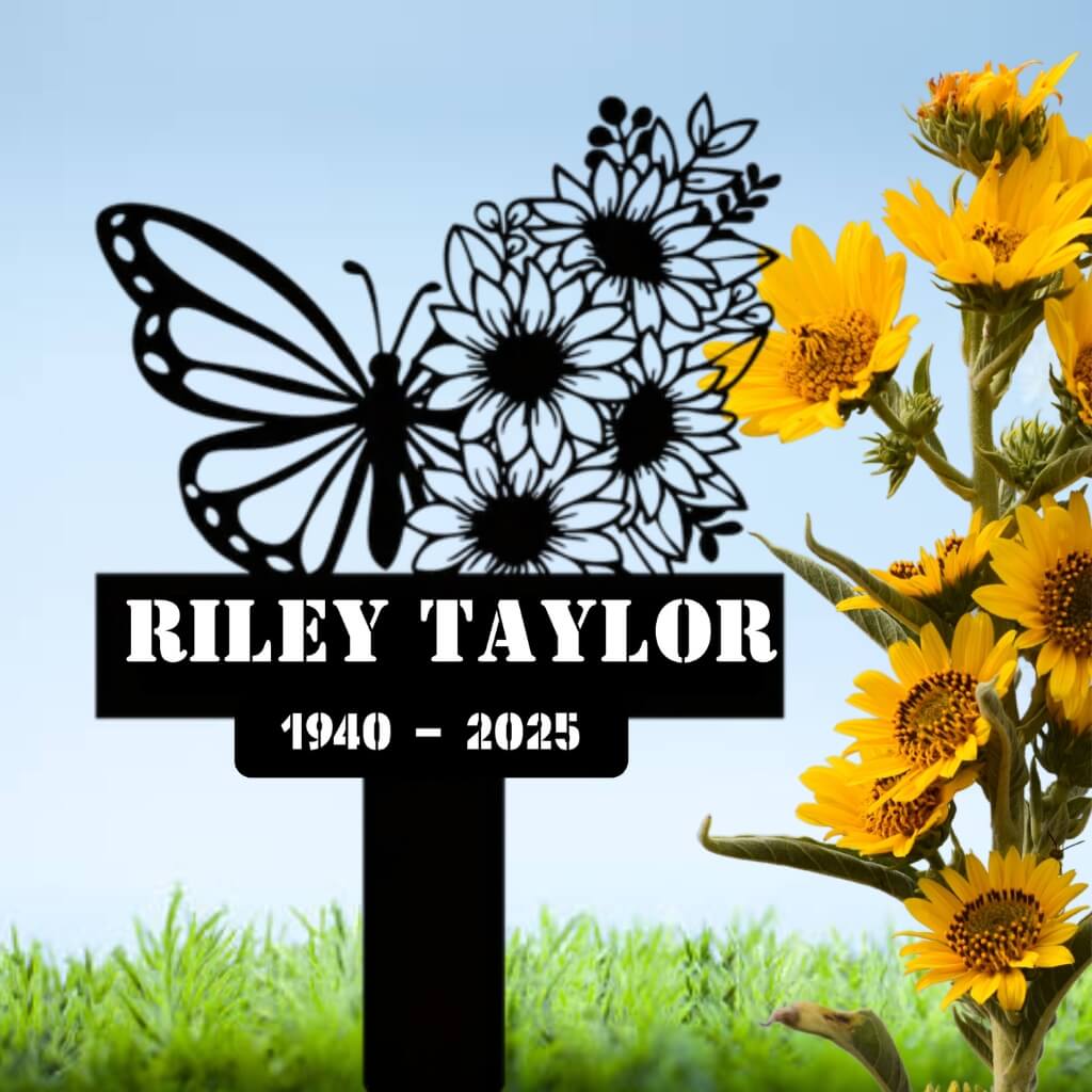 5254. Butterfly with Sunflowers