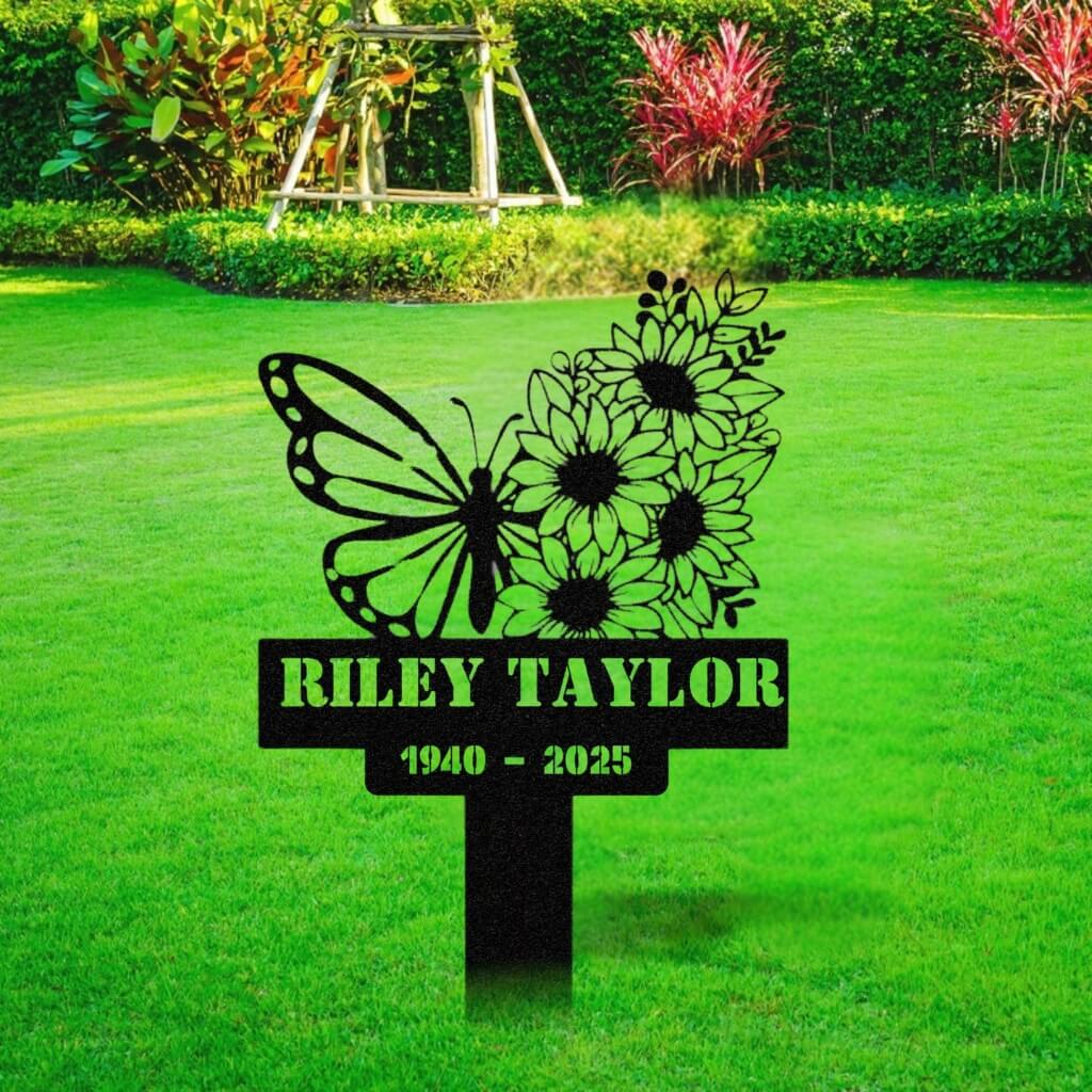 5254. Butterfly with Sunflowers
