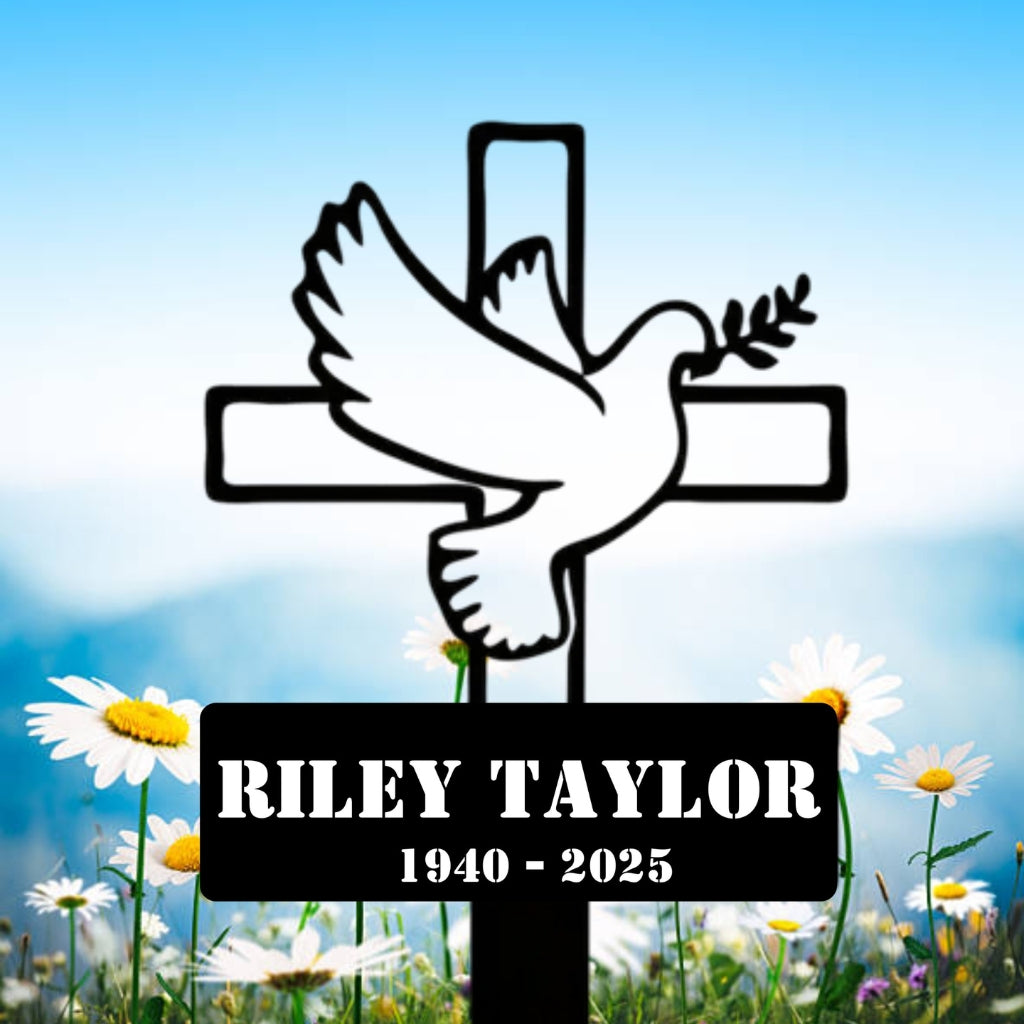4521. Cross, Bird, Leaf