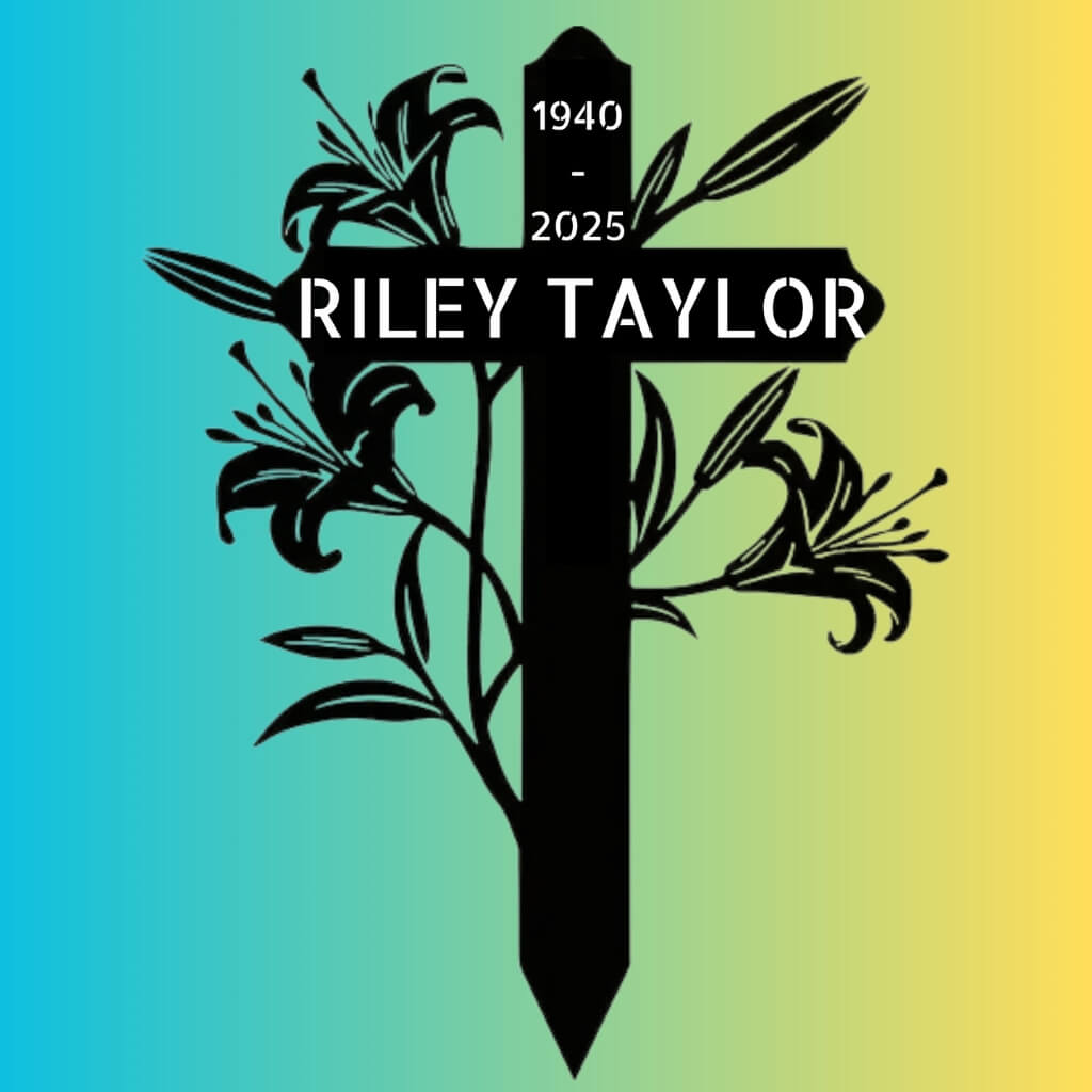 4200. Cross & Lilies