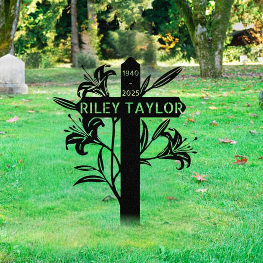 4200. Cross & Lilies