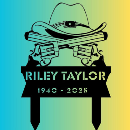 7200.  Cowboy/girl Hat 2 guns